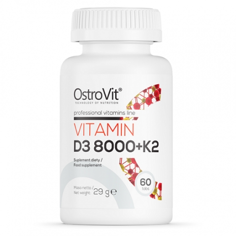 Vitamin D3 8000 + K2 60tabs